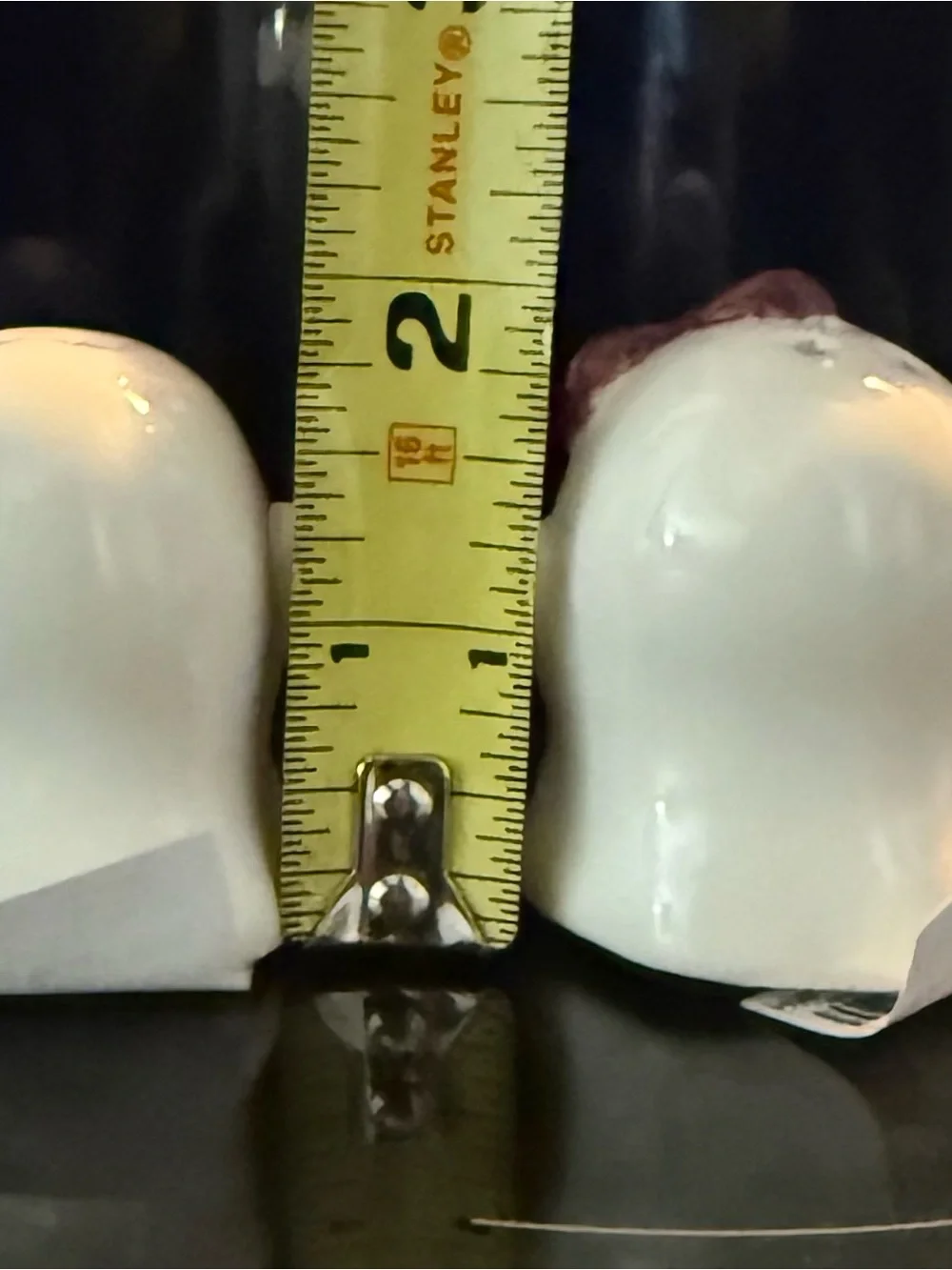 Cracker Barrel White Ghost Salt and Pepper Shakers with Black and Pink Accents
